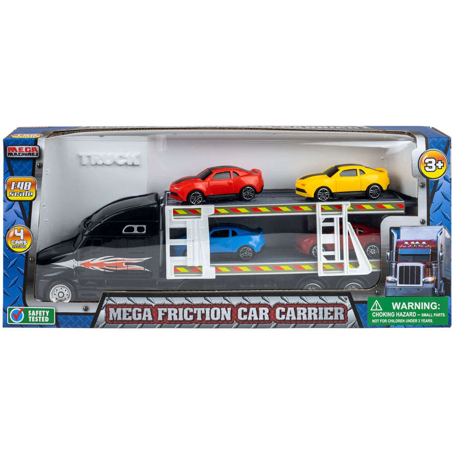 Mega Friction Car Carrier with 4 Cars